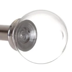 Glass Finial For 20mm Pole In Mercury -Curtain Hardware Shop 451me 2