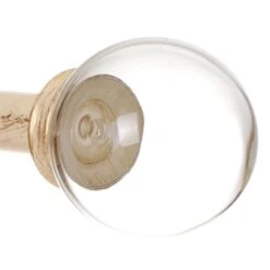 Glass Finial For 20mm Pole In Old Ivory -Curtain Hardware Shop 451oi 2