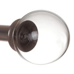 Glass Finial For 20mm Pole In Polished 6 Glass Finial For 20mm Pole In Polished -Curtain Hardware Shop 451po 2