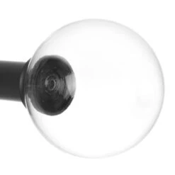 25mm Glass Finial In Matt Black -Curtain Hardware Shop 452mb 20