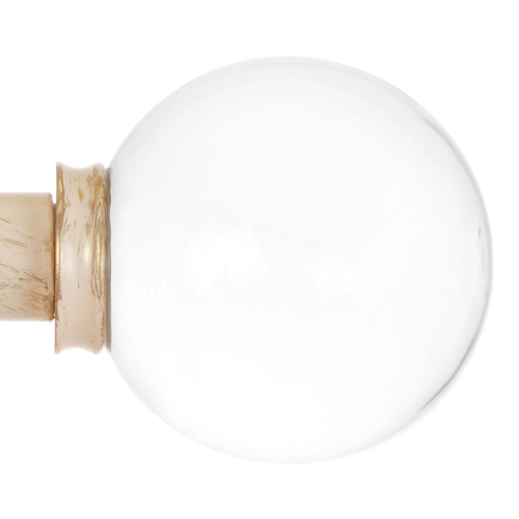 25mm Glass Finial In Old Ivory 1 25mm Glass Finial In Old Ivory
