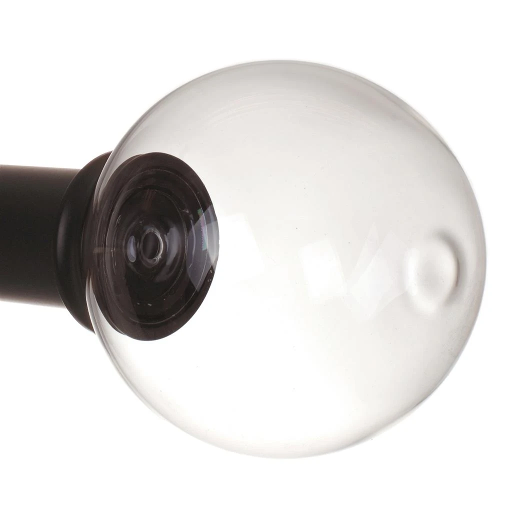 38mm Glass Finial In Matt Black 2 38mm Glass Finial In Matt Black - Image 2