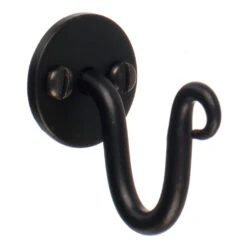 Hatton Holdback Hook In Matt Black