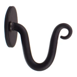 Hatton Holdback Hook In Matt Black -Curtain Hardware Shop 5009mb 20