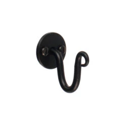 Hatton Holdback Hook In Matt Black -Curtain Hardware Shop 5009mb 31