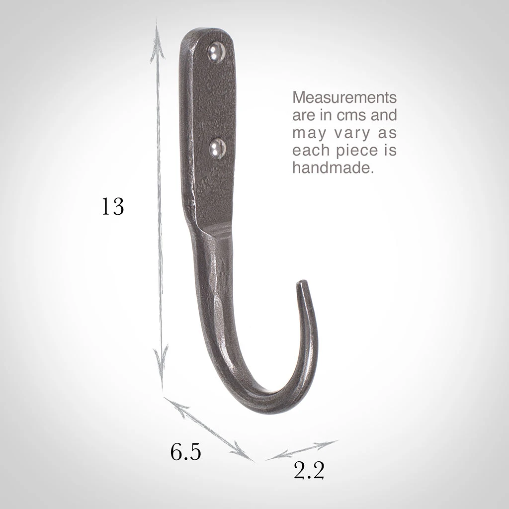 13cm Barn Wall Hook In Polished 3 13cm Barn Wall Hook In Polished - Image 3