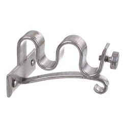 12/12mm Double Pole Centre Bracket In Mercury -Curtain Hardware Shop 6001me 20