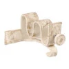 12/12mm Double Pole Centre Bracket In Old Ivory