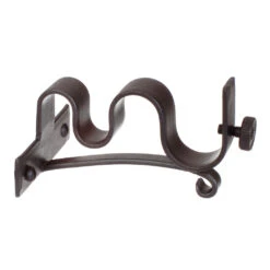 20/12mm Double Pole Centre Bracket In Beeswax -Curtain Hardware Shop 6002bw 20