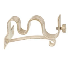 20/12mm Double Pole Centre Bracket In Old Ivory -Curtain Hardware Shop 6002oi 20