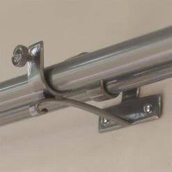 20/12mm Double Pole Centre Bracket In Polished 9 20/12mm Double Pole Centre Bracket In Polished -Curtain Hardware Shop 6002po 4