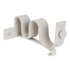 38/20mm Double Pole Centre Bracket In Clay