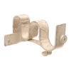 38/20mm Double Pole Centre Bracket In Old Ivory