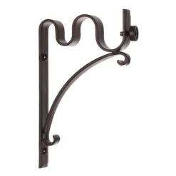 20/12mm Double Pole Standard Bracket In Matt Black -Curtain Hardware Shop 6006mb 20