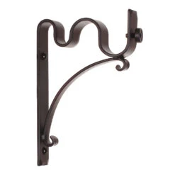 25/12mm Double Pole Standard Bracket In Matt Black 8 25/12mm Double Pole Standard Bracket In Matt Black -Curtain Hardware Shop 6007mb 20