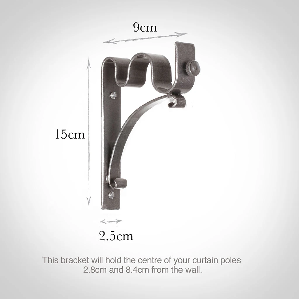 25/12mm Double Pole Standard Bracket In Polished 3 25/12mm Double Pole Standard Bracket In Polished - Image 3