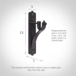 20mm Brett Standard Bracket In Beeswax -Curtain Hardware Shop 6009bw 13