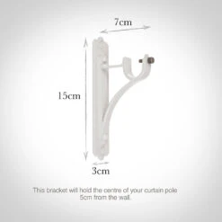 20mm Brett Standard Bracket In Clay -Curtain Hardware Shop 6009cl 13