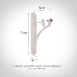 25mm Brett Standard Bracket In Clay -Curtain Hardware Shop 6010cl 13