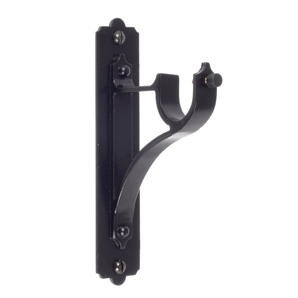 25mm Brett Standard Bracket In Matt Black 1 25mm Brett Standard Bracket In Matt Black