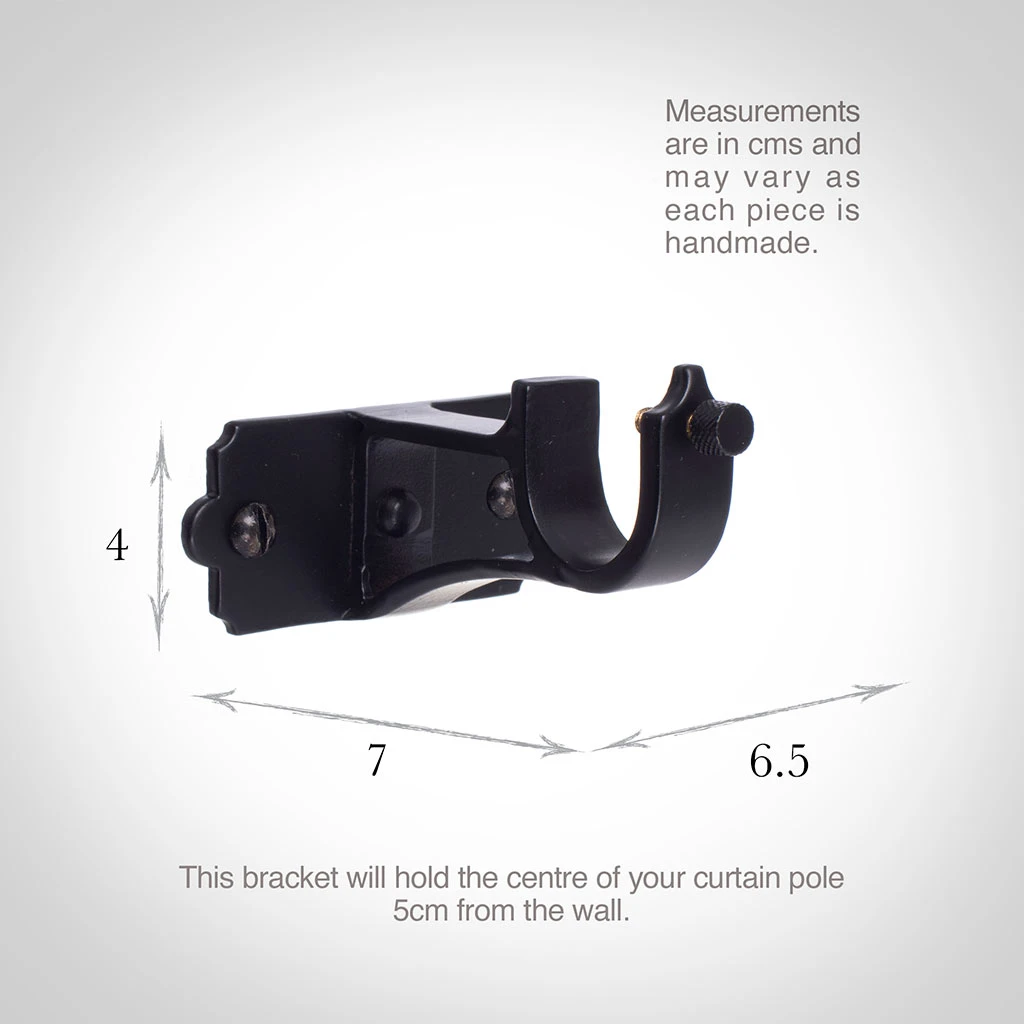 20mm Brett Centre Bracket In Matt Black 3 20mm Brett Centre Bracket In Matt Black - Image 3