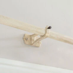 20mm Brett Centre Bracket In Old Ivory -Curtain Hardware Shop 6011oi 12