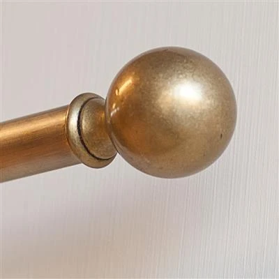 19mm Brass Ball Finial In Antiqued Brass 3 19mm Brass Ball Finial In Antiqued Brass - Image 3