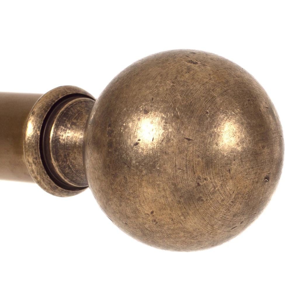 25mm Brass Ball Finial In Antiqued Brass 4 25mm Brass Ball Finial In Antiqued Brass - Image 4