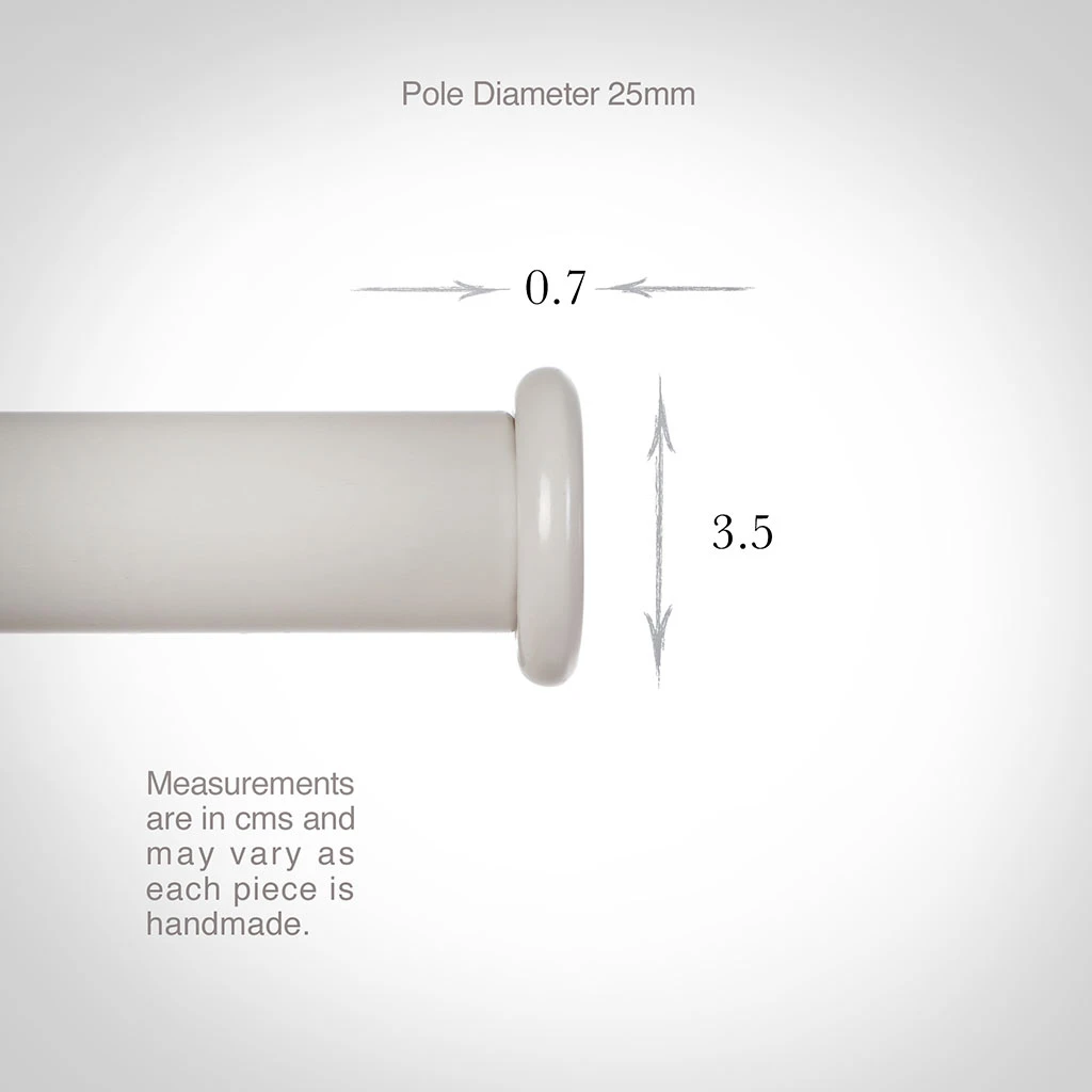 25mm Button Finial In Clay 3 25mm Button Finial In Clay - Image 3