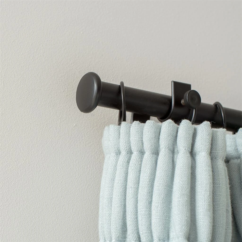 25mm Button Finial In Matt Black 1 25mm Button Finial In Matt Black