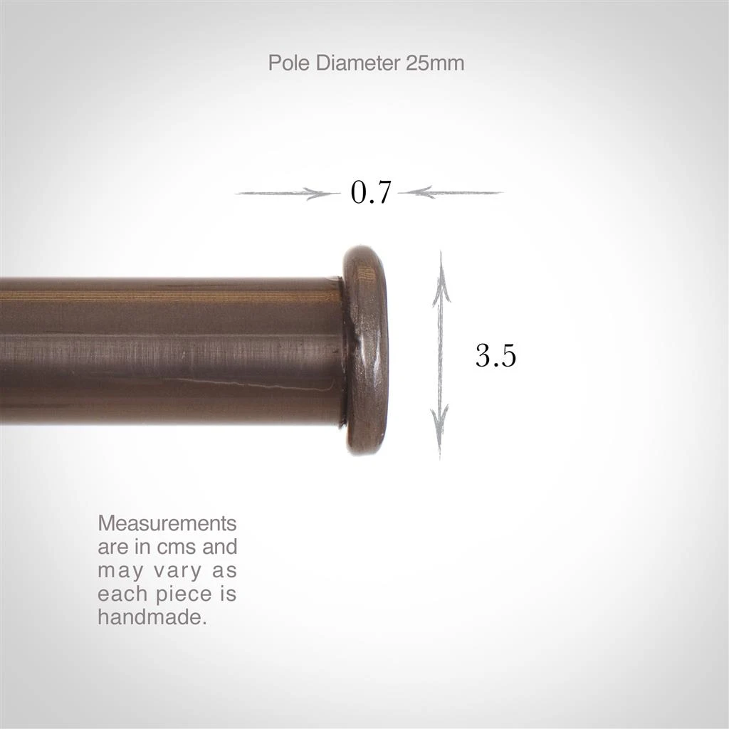 25mm Button Finial In Polished 4 25mm Button Finial In Polished - Image 4