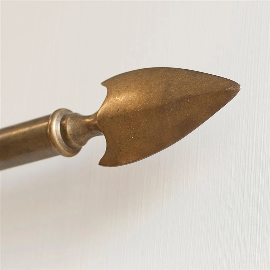 25mm Hasta Spear Finial In Antiqued Brass 4 25mm Hasta Spear Finial In Antiqued Brass - Image 4