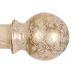 25mm Cannonball Finial In Old Ivory