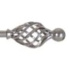 25mm Cage & Ball Finial In Mercury
