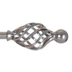 25mm Cage & Ball Finial In Mercury