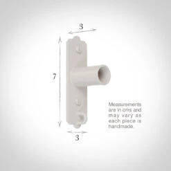 25mm Brett Recess Bracket In Clay -Curtain Hardware Shop 6047cl 13