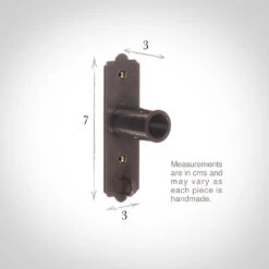 25mm Brett Recess Bracket In Polished -Curtain Hardware Shop 6047po 13