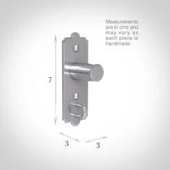 20mm Brett Recess Bracket In Mercury -Curtain Hardware Shop 6048me 13