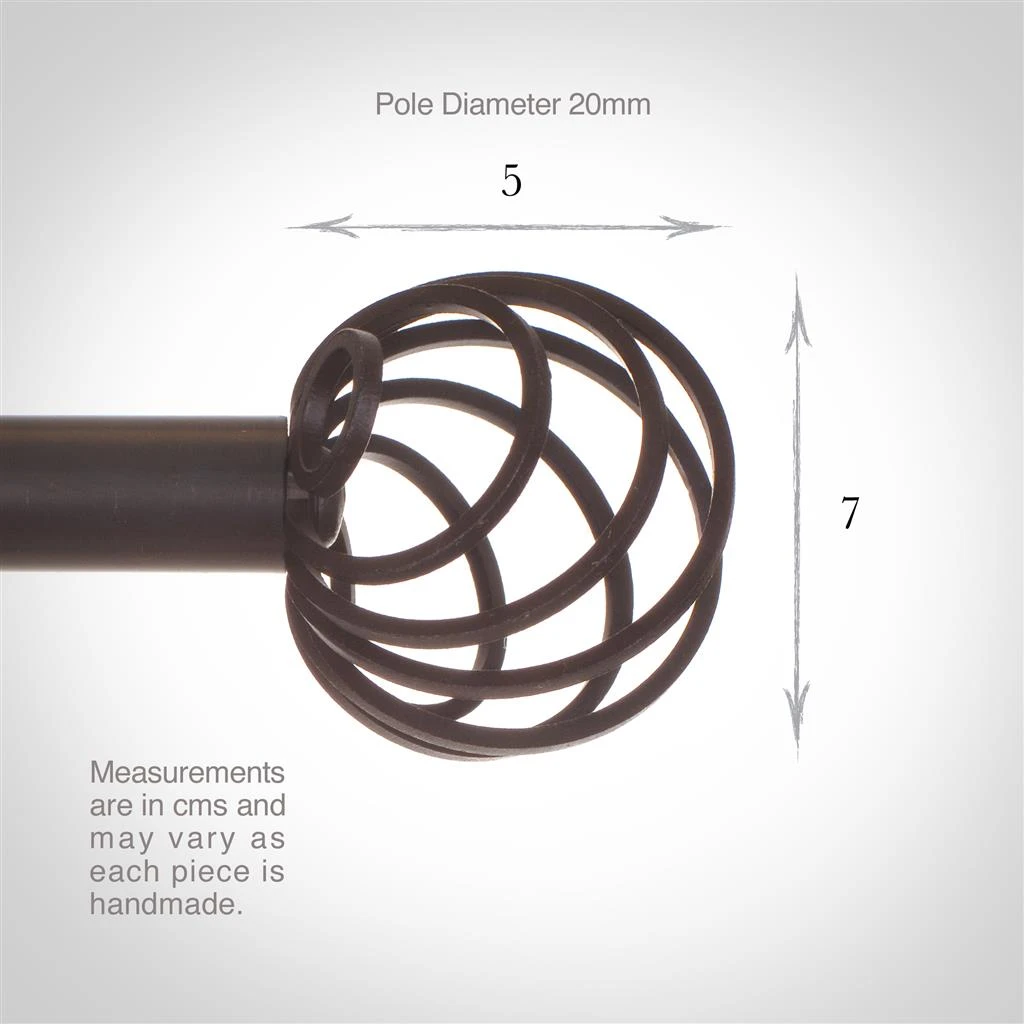 20mm Spiral Finial In Beeswax 3 20mm Spiral Finial In Beeswax - Image 3
