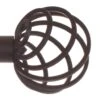 20mm Spiral Finial In Matt Black