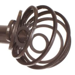 20mm Spiral Finial In Polished -Curtain Hardware Shop 6058po 2