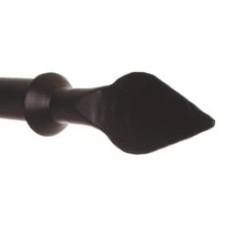25mm Spear Finial In Matt Black -Curtain Hardware Shop 605mb 2