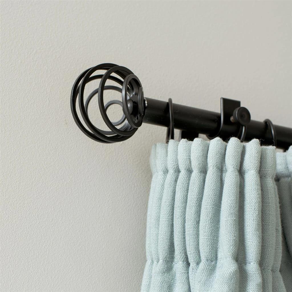 25mm Spiral Finial In Matt Black 2 25mm Spiral Finial In Matt Black - Image 2