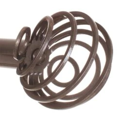 25mm Spiral Finial In Polished -Curtain Hardware Shop 6062po 2