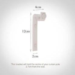12mm Chapel Standard Bracket In Clay -Curtain Hardware Shop 6066cl 13