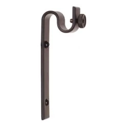 12mm Chapel Standard Bracket In Matt Black -Curtain Hardware Shop 6066mb 2