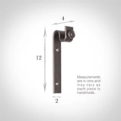 12mm Chapel Standard Bracket In Polished 9 12mm Chapel Standard Bracket In Polished -Curtain Hardware Shop 6066po 3