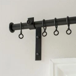 20mm Chapel Standard Bracket In Matt Black -Curtain Hardware Shop 6067mb 12 1