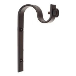 20mm Chapel Standard Bracket In Matt Black -Curtain Hardware Shop 6067mb 2