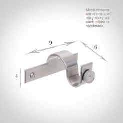 20mm Chapel Centre Bracket In Mercury -Curtain Hardware Shop 6071me 13